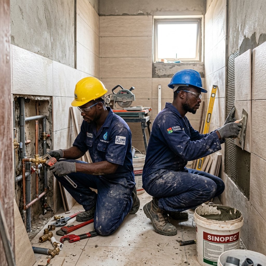 Celebrity Plumber team at work